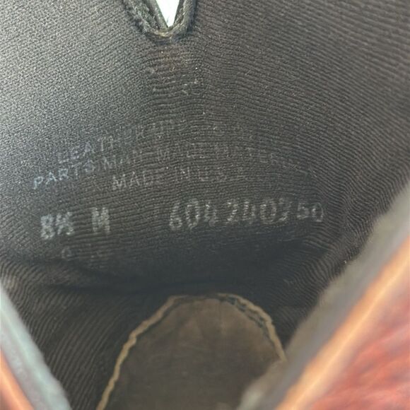 Abilene Men’s Genuine Leather Cowboy Boots Western Brown Distressed 8.5M USA - Picture 9 of 9